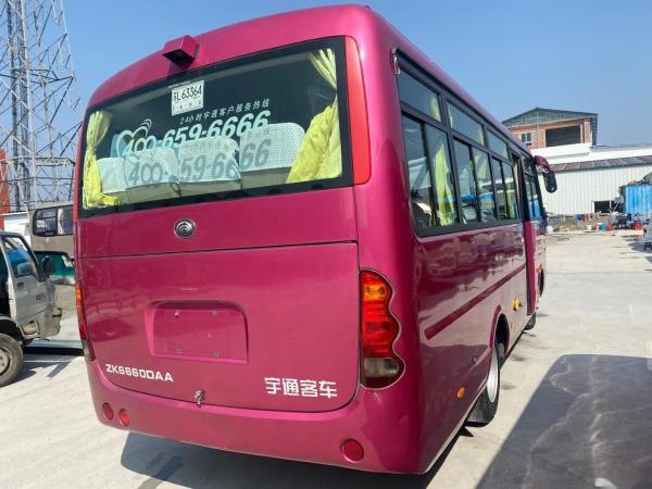 Yutong usado transporta os assentos modelo o chassi de aço usado Front Engine Left Steering do Euro IV do ônibus do passageiro ZK6660 24