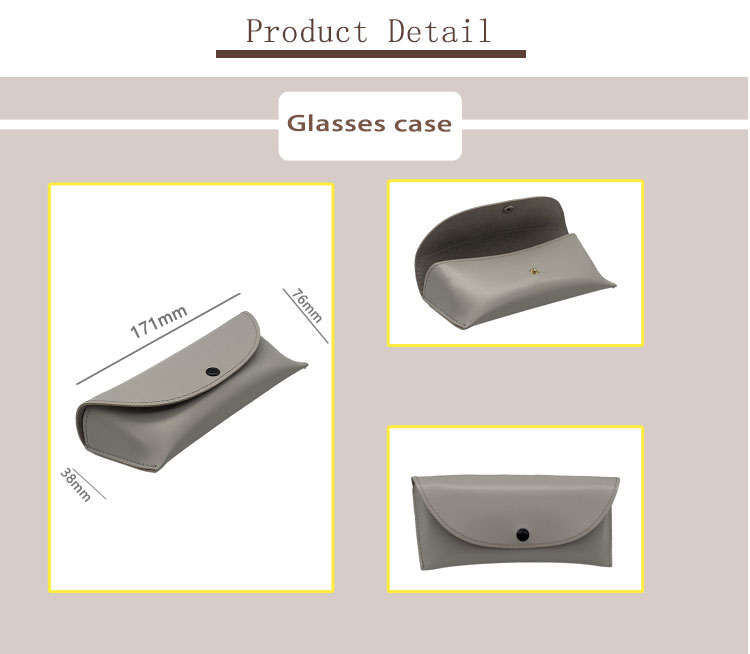 Белый классический изготовленный на заказ кожаный случай стекел 171x76x38mm