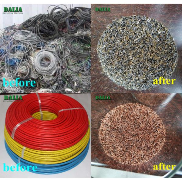 Automatic Copper Cable Granulator Machine 1800kg Weight Easy Operation