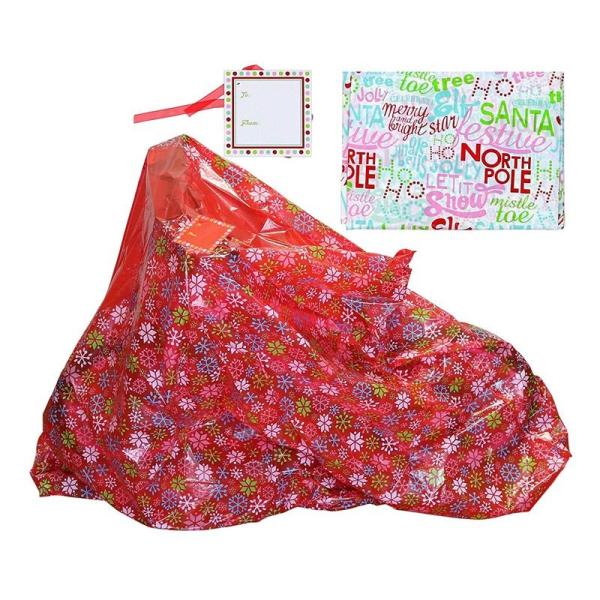 Recyclable Colorful Plastic Gift Wrap Bags For Extra Large Presents  Packing
