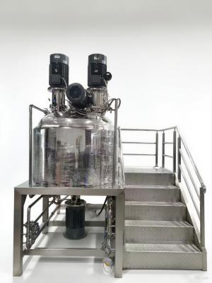 500L Tanque de mezclador emulsionante de vacío fijo para cosméticos