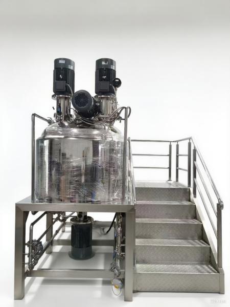 500L Tanque de mezclador emulsionante de vacío fijo para cosméticos