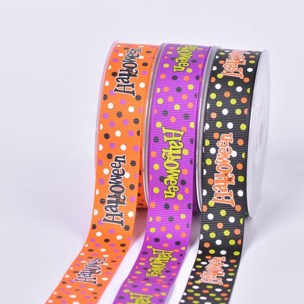 Luxury Custom Printed Grosgrain fabric Ribbon Logo Printed Branded Gift Ribbon For Sale