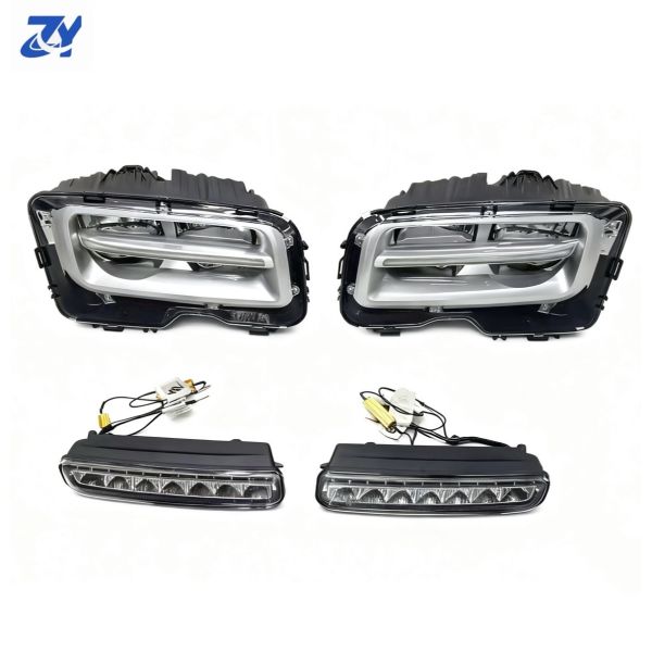 For Rolls-Royce Phantom 6th Generation Upgraded to Type 7 Fiberglass Car Front Bumper Fender Headlight Body Kit
