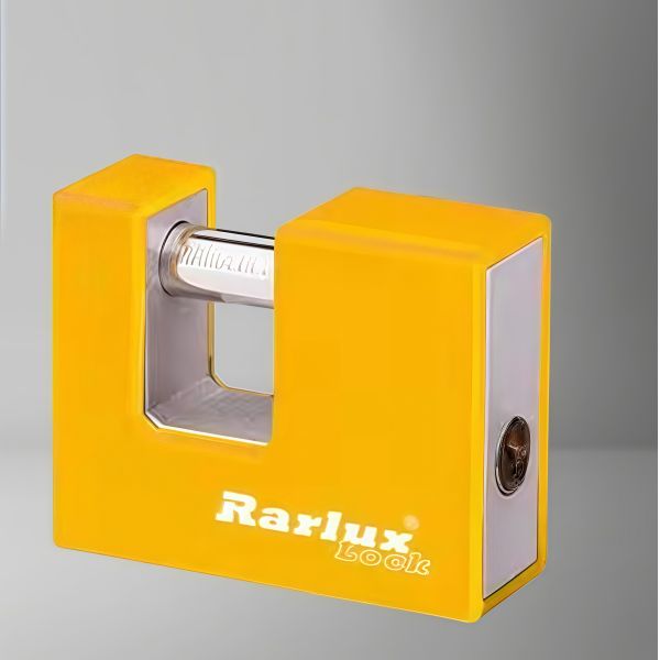 Rarlux Manufacturer Wholesale Safety Heavy Duty Iron Padlock Colored Plastic Covered High Security Rectangular Padlock