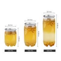 lata plástica do chá do leite do frasco do ANIMAL DE ESTIMAÇÃO de 8 recipientes plásticos da onça 250ml com tampas