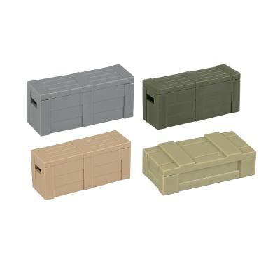 WW2 military war scene model accessories soldier weapon treatment material box building blocks