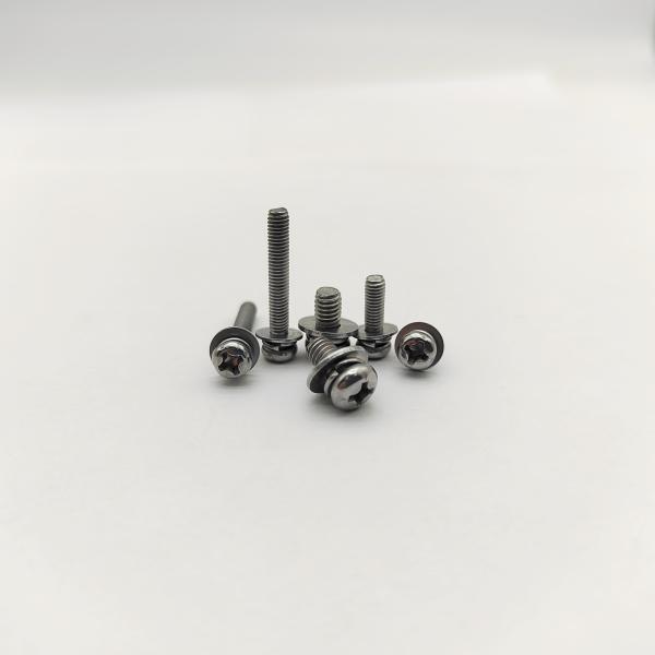 Phillips Pan Head Screws with Lock Washers Zinc Plated M4-M12