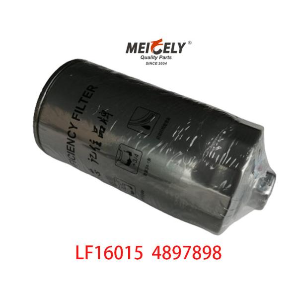 LF16015 Truck Oil Filter For Fleetguard Cum-mins Daf with Filter Paper + Iron Construction in OEM Standard Size