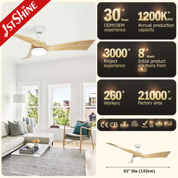 ceiling fan 230 В массивные деревянные лезвия 3 цвета светодиодные сглаживаемые потолочные вентиляторы с дистанционным управлением
