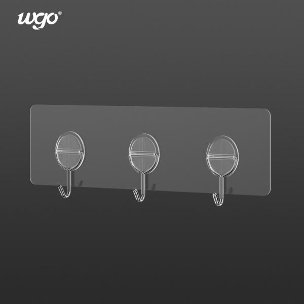 SS304 PVC Stickey Wall Mounted Hook For Clothes Coat Hangers And Organizers