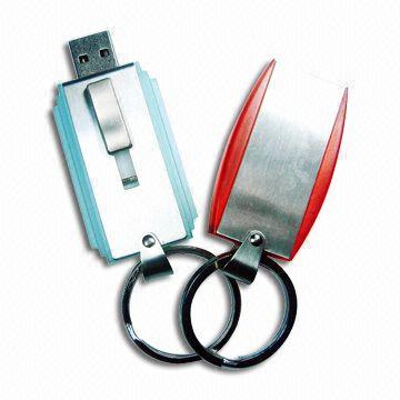 Simple 16G 64G 32G 128M 64M  Smallest USB Flash Drive disks  with key ring AT-060C