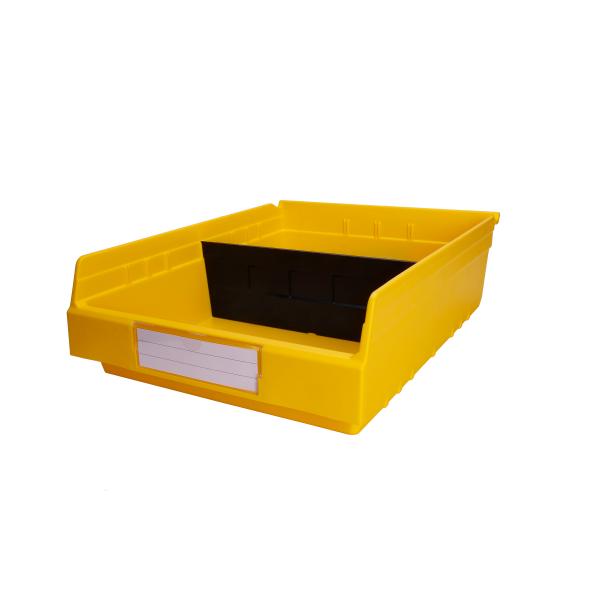 Tools Storage Shelf Rack Bin Customized Color Stackable Plastic Bin with Divider