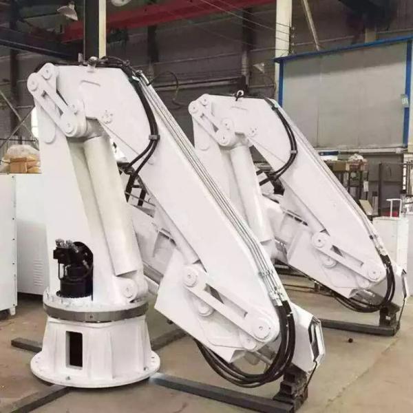 Вагон с краном заграждения костяшки 10 тонн морской установил отчетливо произношенный гидравлический палубный судовой кран