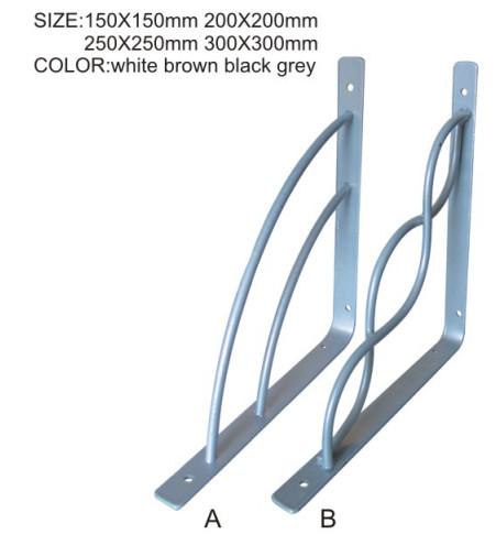 Industrial Style Garage Shelf Brackets / Curved Shelf Brackets Stable And Safe