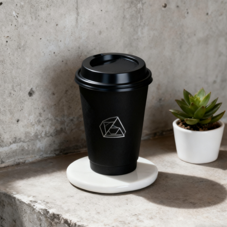 Customized Logo Disposable Double Wall 8oz 12oz 16oz Hot Drink Coffee Paper Cup