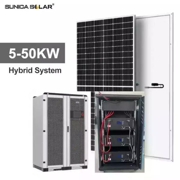 5kw MC4  Off Grid Hybrid Solar System Roof Mounting Solar System Output