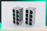 RJ45 Ethernet micro Jack SANS LED PHC 2 x 4 port Mbps 10/100/1000