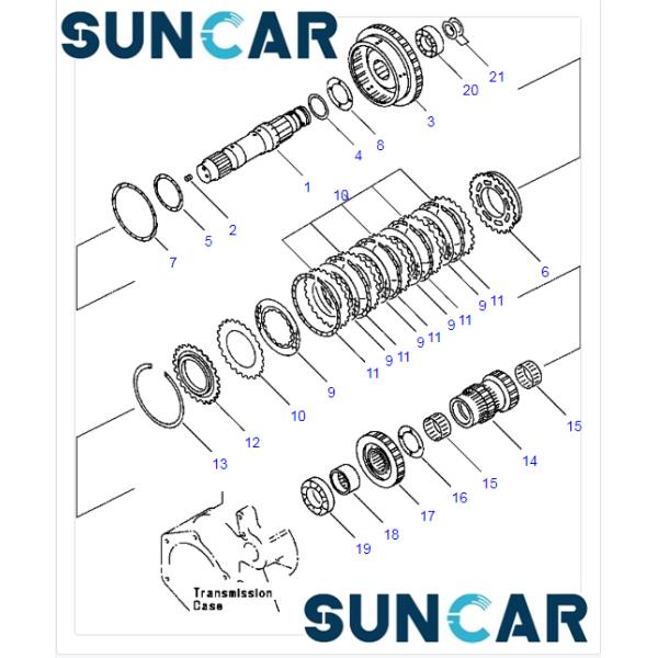 419-15-12580 поршень кольца уплотнения 4191512580 коробок передач для муфты передачи KOMATSU затяжелителя колеса