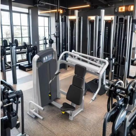 Commercial Gym Equipment Pin Load Selection Machines Cable Chest Press Machine For Gym Hotel Fitness Club