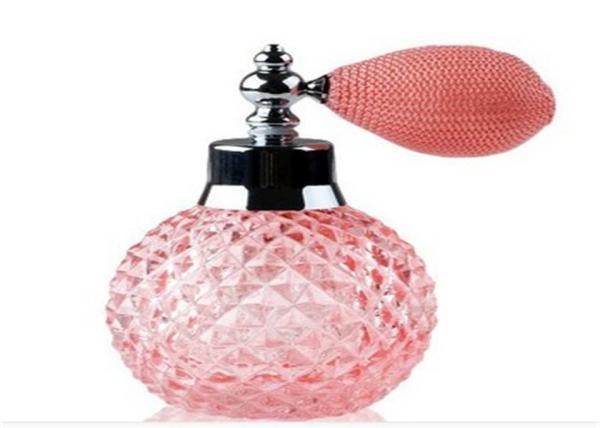 Multi Color Glass Perfume Bottles Leakage Prevention With Powder Spray Atomizer