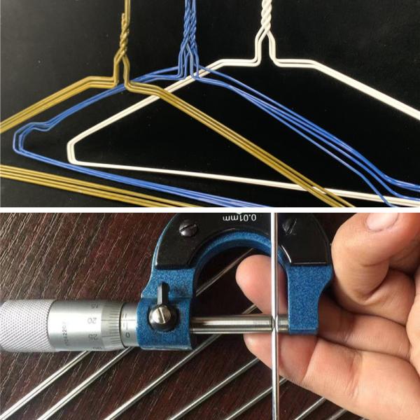 Laundry Room Non Slip Coat Hangers , 2.5mm Suit Coat Hangers For Heavier Clothing