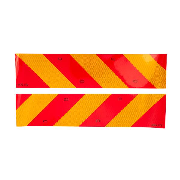 Reflective Rear Marking Aluminum Plate Board with Warning Sticker for Heavy Vehicles