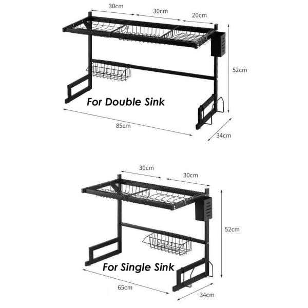 Rectangle ODM Over The Sink Drying Rack 85cm Width 52cm Height