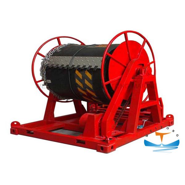 Black Rubber Oil Containment Boom Customized Size High Strength Nylon Canvas