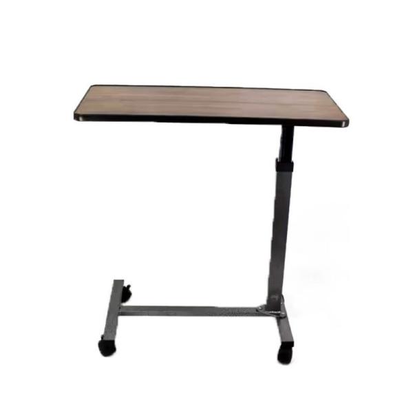 Table de chevet réglable en acier inoxydable Médicale table à manger amovible pour patients YFH-ZZ004