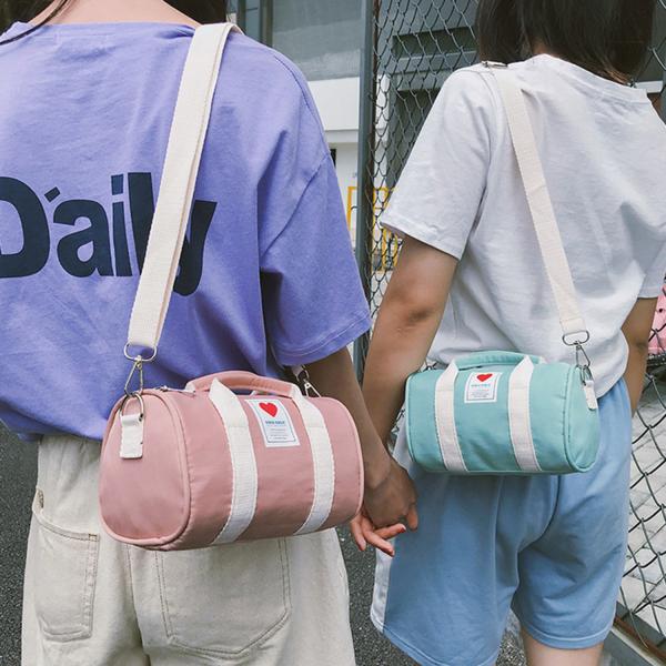 Super fire new bungee bag summer Korean version of waterproof twill bag parent-child travel light letter backpack