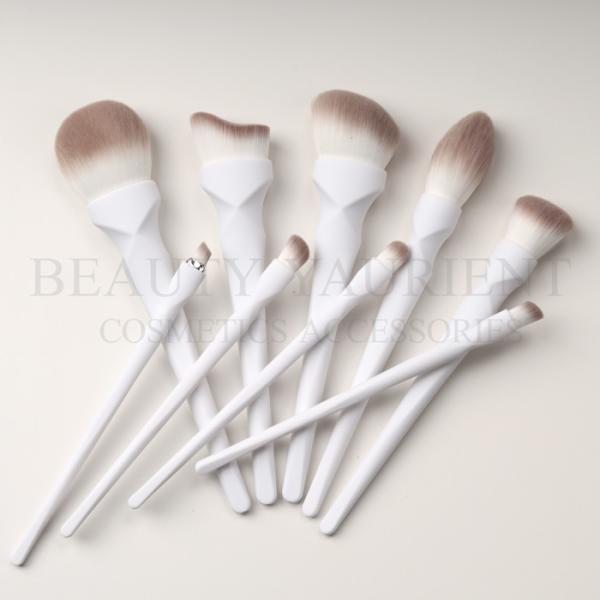 9pcs All In One White Face Makeup Brush Set Patented X Style Cosmetic Brush Makeup Kits