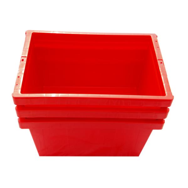 Cheap price plastic stackable crates Mesh nestable and stackable crates