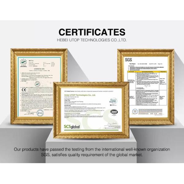 Крытый настил 4mm замка щелчка SPC винила ISO14001 с выскальзыванием Ixpe анти-