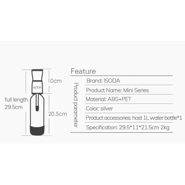 Silver Portable 1000ml Bubble Water Machine Commercial