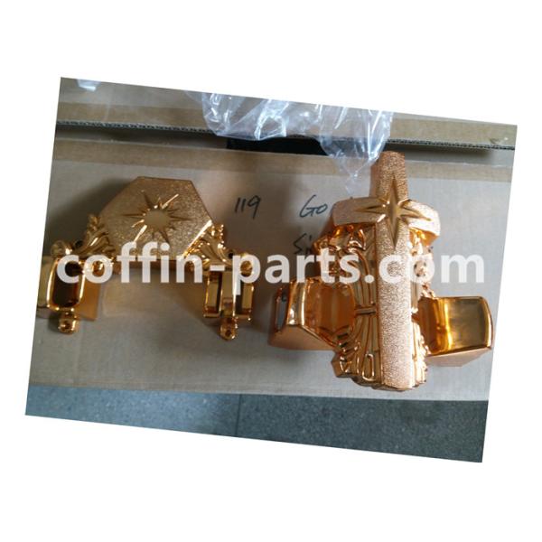 Brass Personalized Coffin furniture Casket Corner with Star PP Material