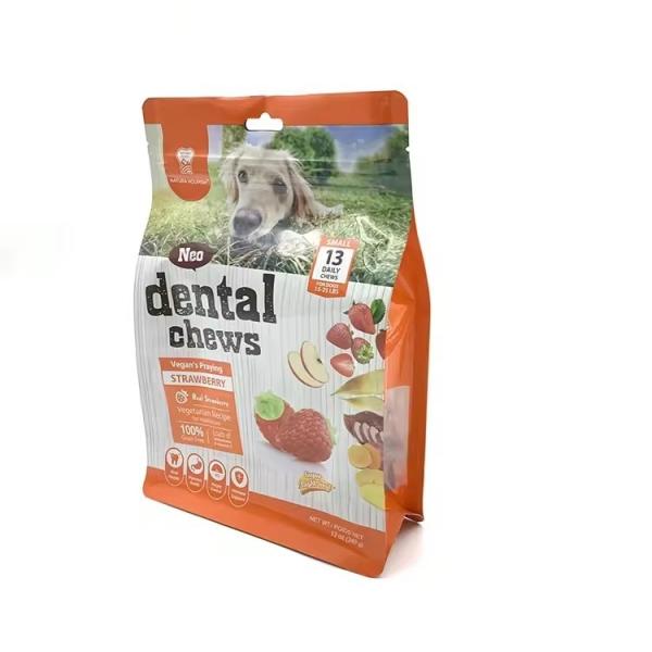 Eight-Side Sealing Retort Plastic Dog Packaging Treat Feed Cat Zip Storage Side Gusset Stand Up Pouch Bag For Pet Food