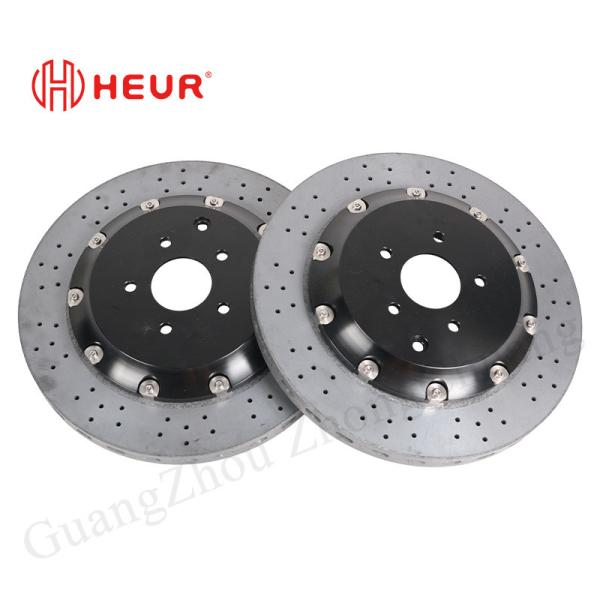 HEUR Brake Carbon Ceramic Disc For Nissan Gtr Upgrade 380*28MM Rear Set