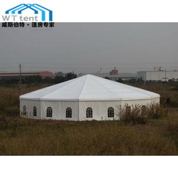 Commercial Multi Sided Tent / Outdoor Hexagonal Marquee With Glass Walls