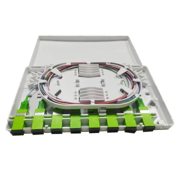 FONGKO 8 vira la caja de la terminación hacia el lado de babor de la fibra óptica de FTTH, adaptador del obturador del SC de la placa frontal