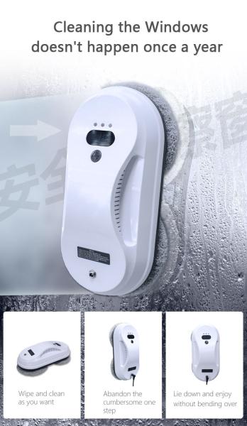 Path Planning Window Cleaner Robot 72W AC110 - 240V Intelligent Window Cleaning Robot