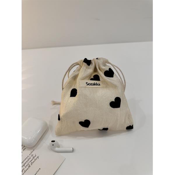 All Seasons Custom Logo Printed Linen Cotton Canvas Drawstring Bag Acceptable OEM/ODM