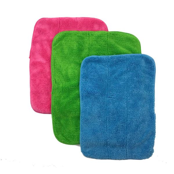 20% Polyamide Microfiber Cleaning Cloth Red Coral Fleece 40x40 Terry Towel