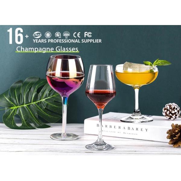 Стеклянный шампанский для свадьбы