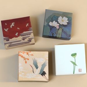 Coffret cadeau avec huile essentielle parfumée imprimée, couleur, souvenir exquis, boîte cadeau rigide