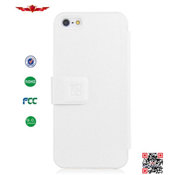 Hot Selling 100% Qualify Colorful PU Wallet Leather Cover Case For Iphone 5 5S Durable