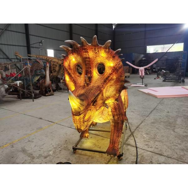 Водонепроницаемый реалистичный аниматоронный динозавр светящийся фонарь динозавр синоцератопс