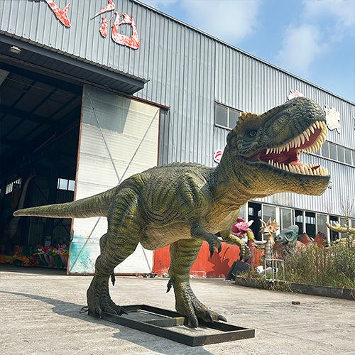 Realistic Animatronic Dinosaur with Infrared Sensor Control and Customizable Color for Dinosaur Park Attractions - 12 Months After Service