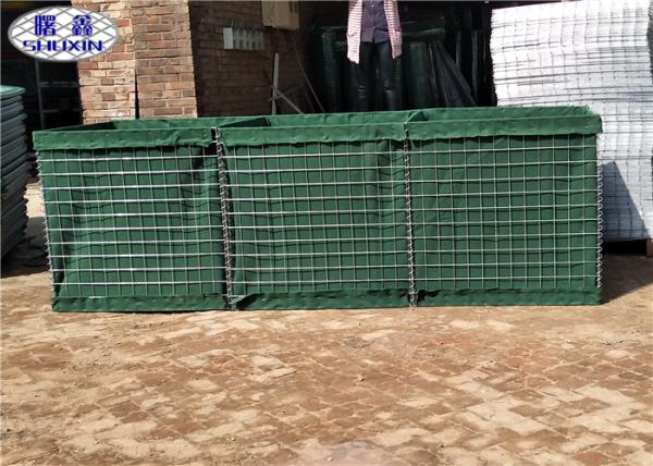 Característica alinhada geotêxtil galvanizada da caixa de Gabion para impedir a explosão