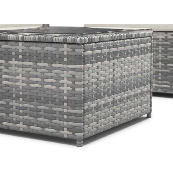 Furniture Wholesaler Outdoor Living Seating Sectional Poly Rattan Wicker Free Combination  Garden Sofa